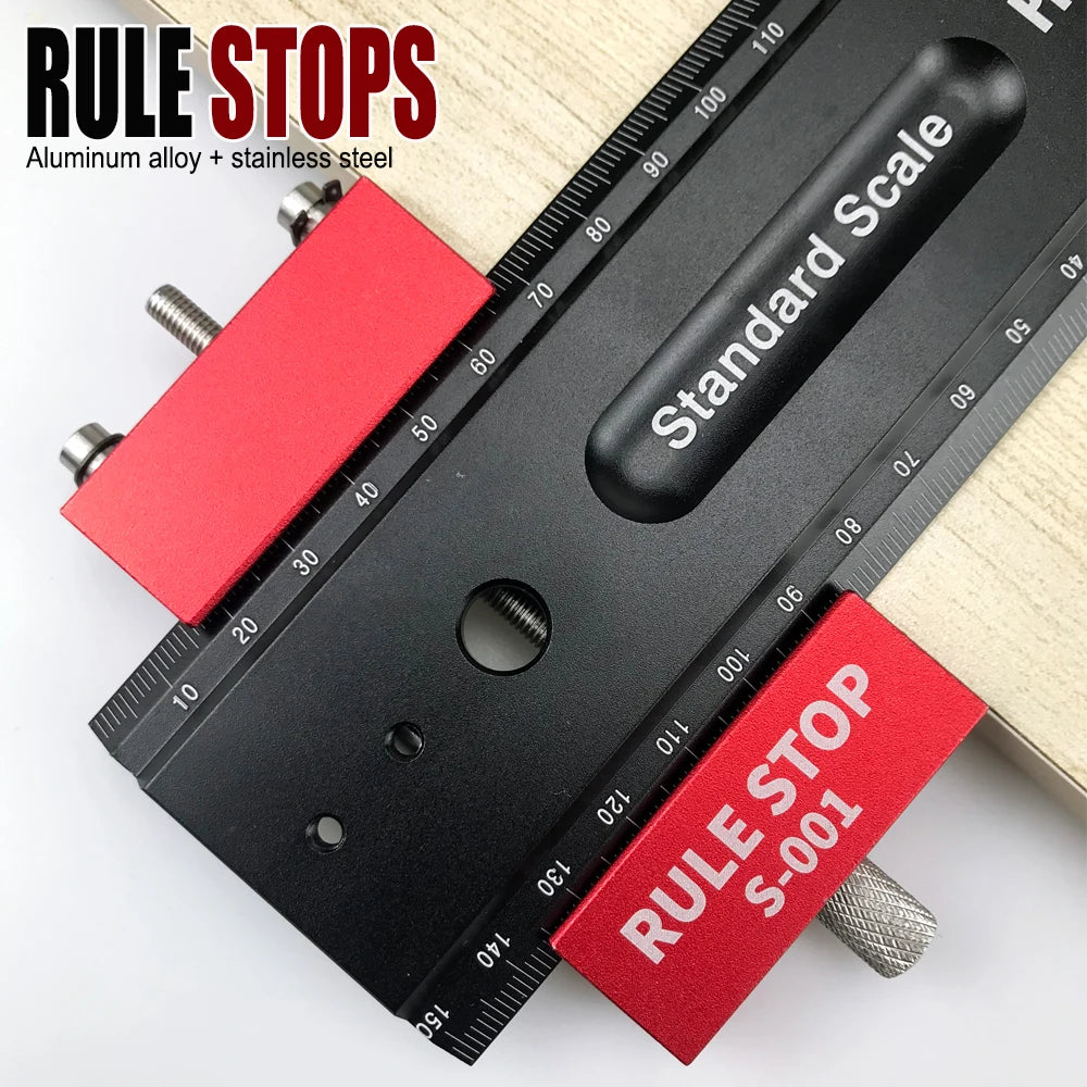 Steel-Ruler Positioning Stop Block