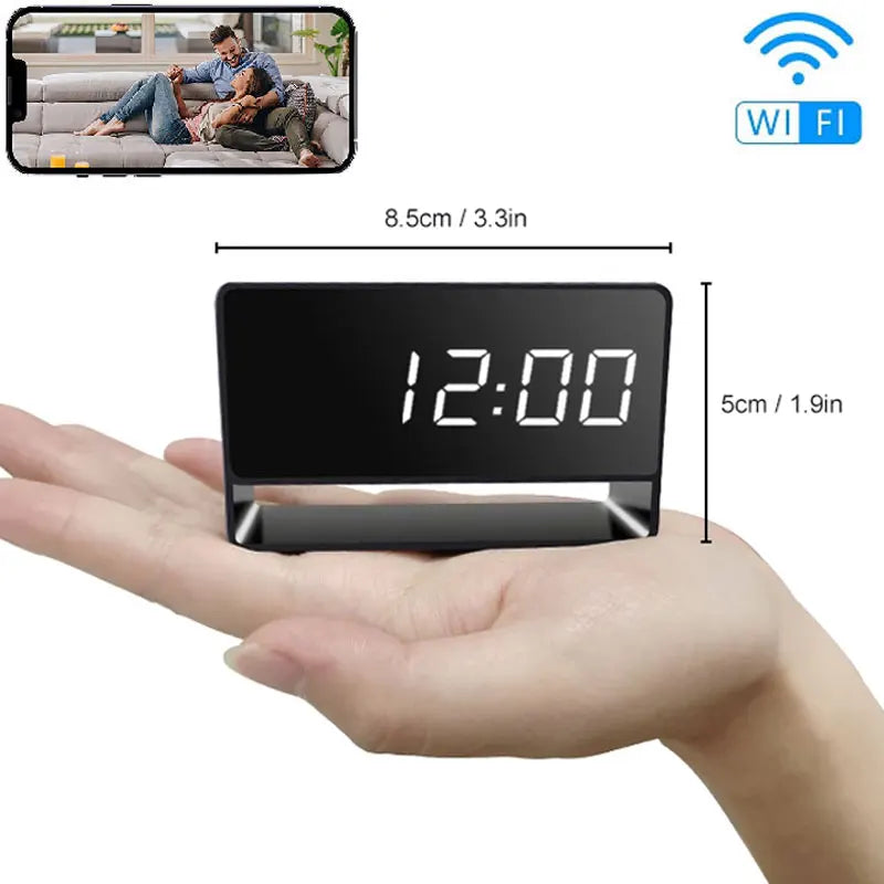 Upgrade 1080P WiFi clocks cameras, Infrared night vision, Motion detection,Remote viewing,Home monitoring cameras