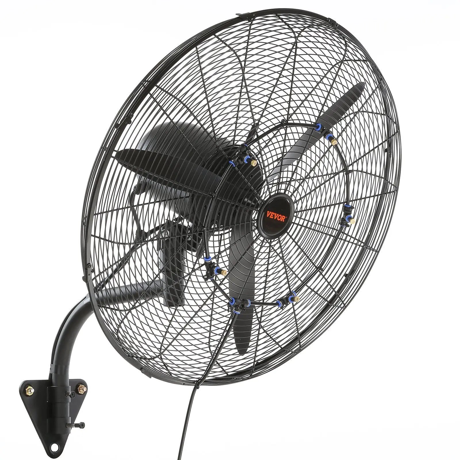 Ventilator de pulverizare montat pe perete de 24” 7000 CFM oscilant cu 3 viteze, rezistent la apă