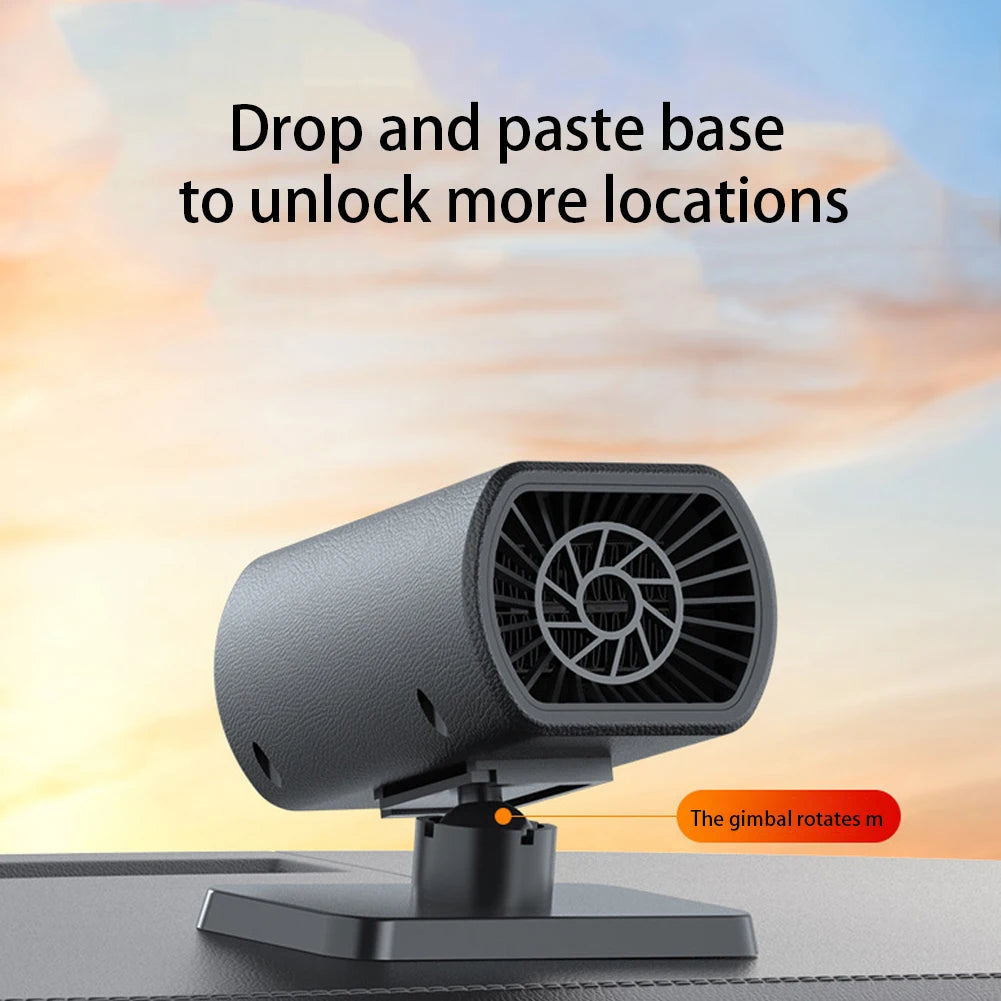 12V 200W Car Heater Demister Strong Suction Type Heating Fan Electric Cooling Windshield Defroster Defogging Demister For Winter