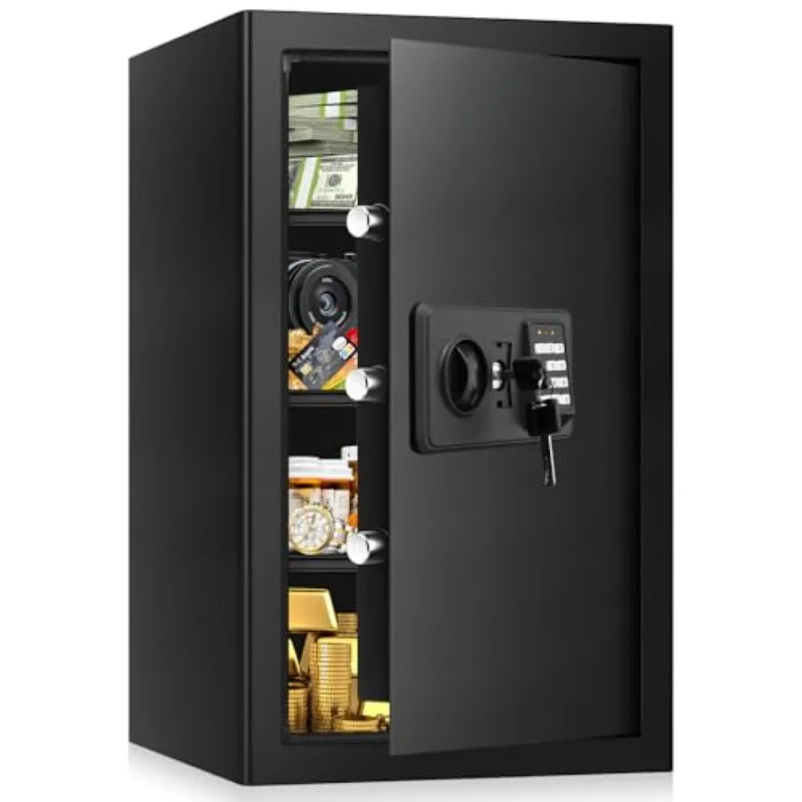 Fireproof Waterproof Home Safe with Keypad and Spare Keys