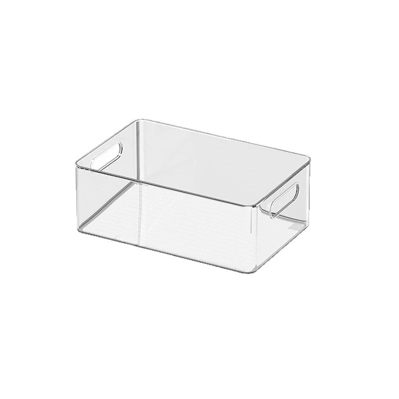 Stackable Clear Storage Bins with Lids for Fridge and Pantry