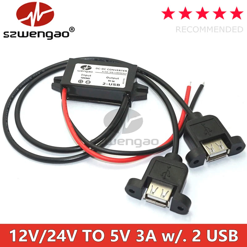 Měnič napětí 12/24 V na USB 5 V