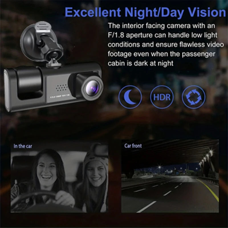 Y30A/Y30B Dash Camera with Cabin View and 2-Inch Screen