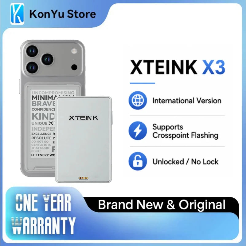 X3 Global Mini E-Ink Reader - 3.7 Inch, 16GB