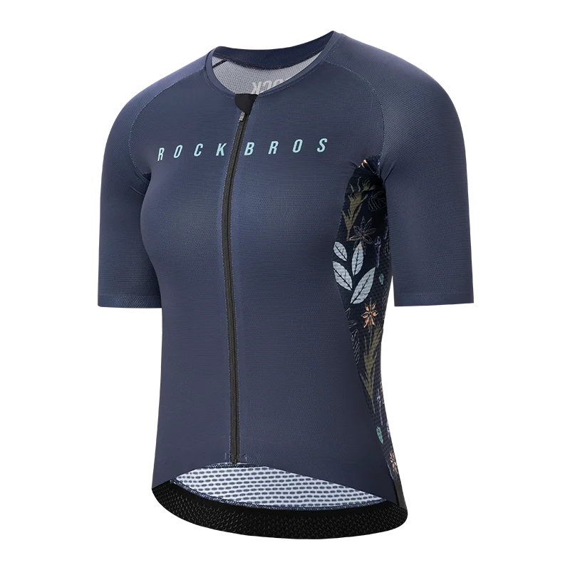 Damen-Fahrradtrikot mit durchgehendem Reißverschluss, atmungsaktives Sommer-MTB-Shirt