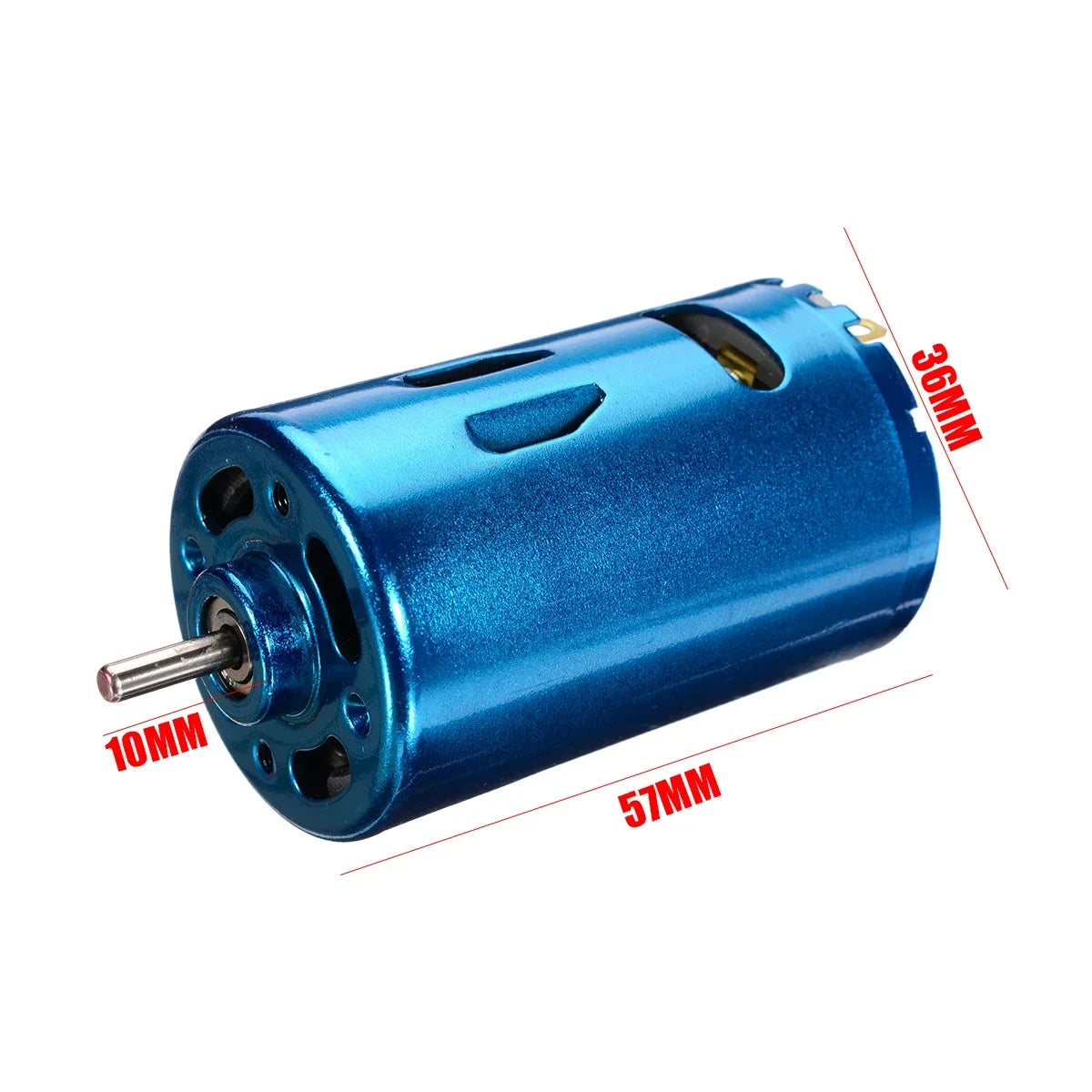 Silnik prądu stałego RS-550 z okrągłym wałem o średnicy 3.17mm