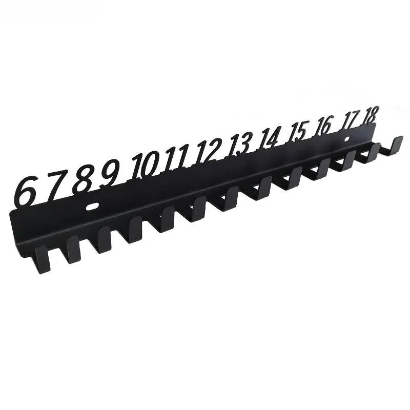 Numbered Wall-Mount Wrench Organiser Hooks