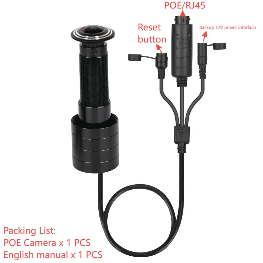5MP Door Peephole IP Camera with 170° Wide-Angle View