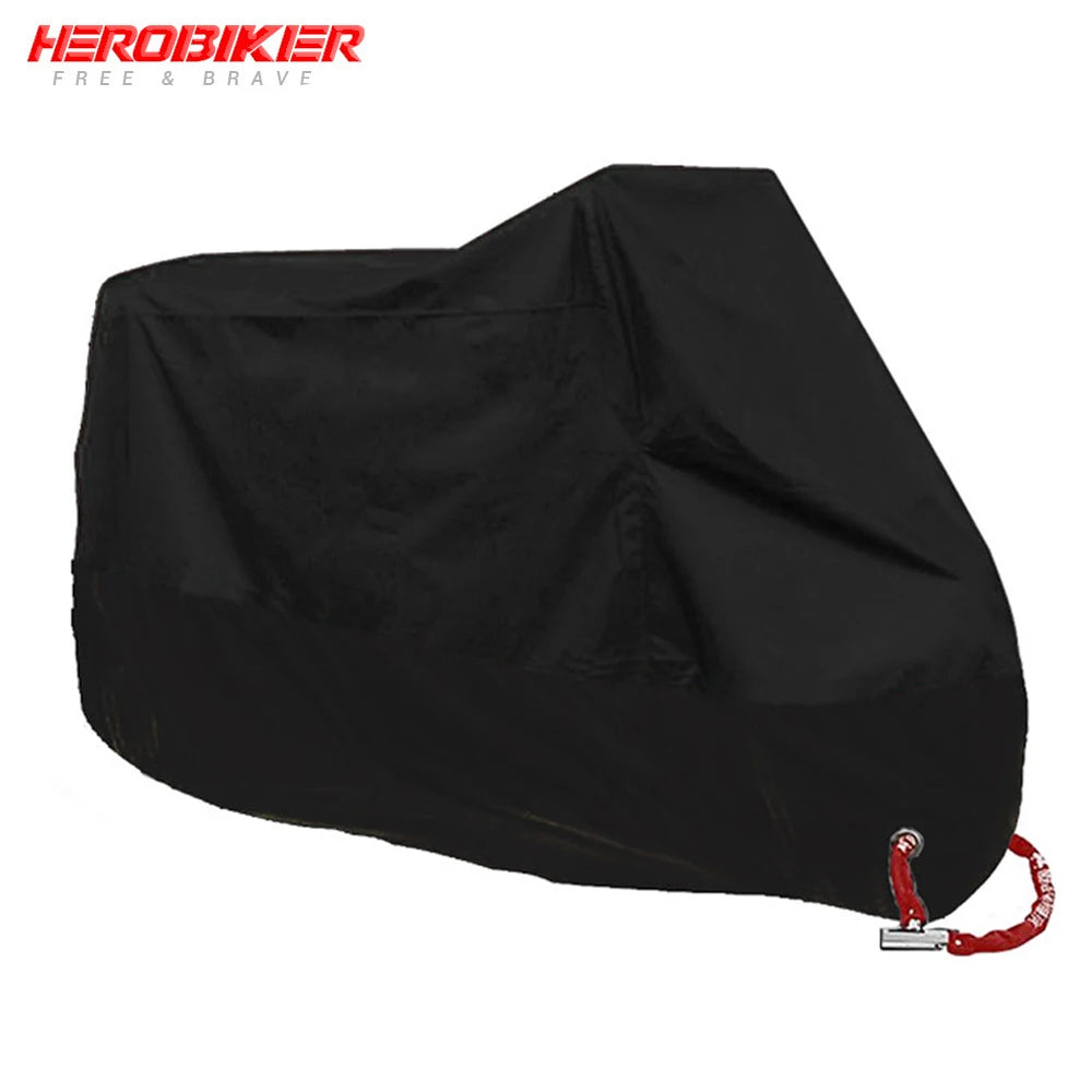 Motorcycle Cover Waterproof Moto Rain Cover Dustproof UV Protective Outdoor Indoor Motocross Scooter Motorbike Cover All Season