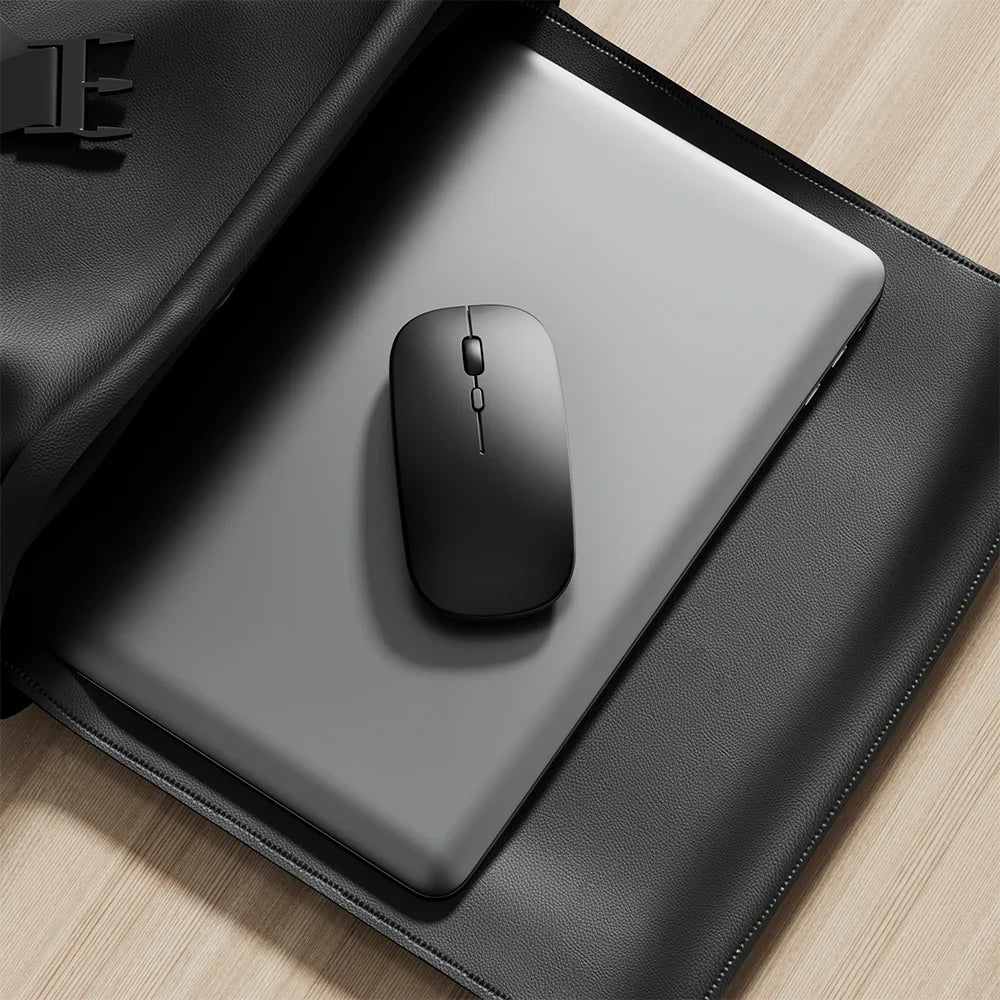Wireless Mouse Bluetooth-Compatible Gaming Mouse (Dual Mode:BT+2.4Ghz) Ergonomic Rechargeable Mice for PC/Laptop/Macbook 