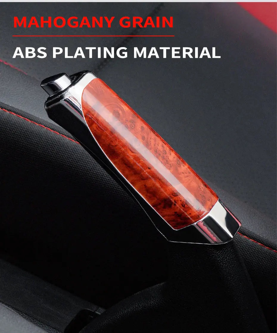 SEAMETAL Car Hand Brake Cover Handbrake Grips Protection Cover Carbon Fiber Parking Brake Decoration Shell Interior Accessories