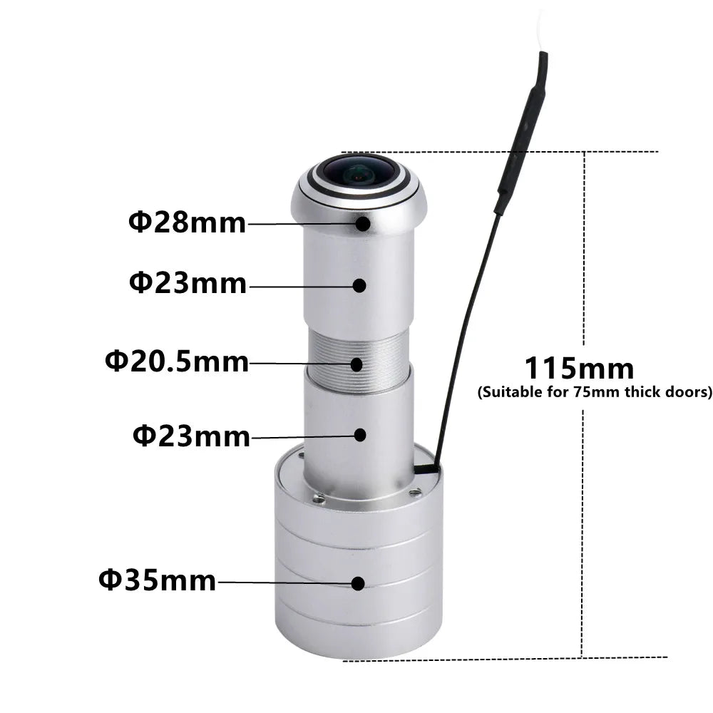 ICSEE WiFi Smart Door Peephole Camera 1080P Fisheye