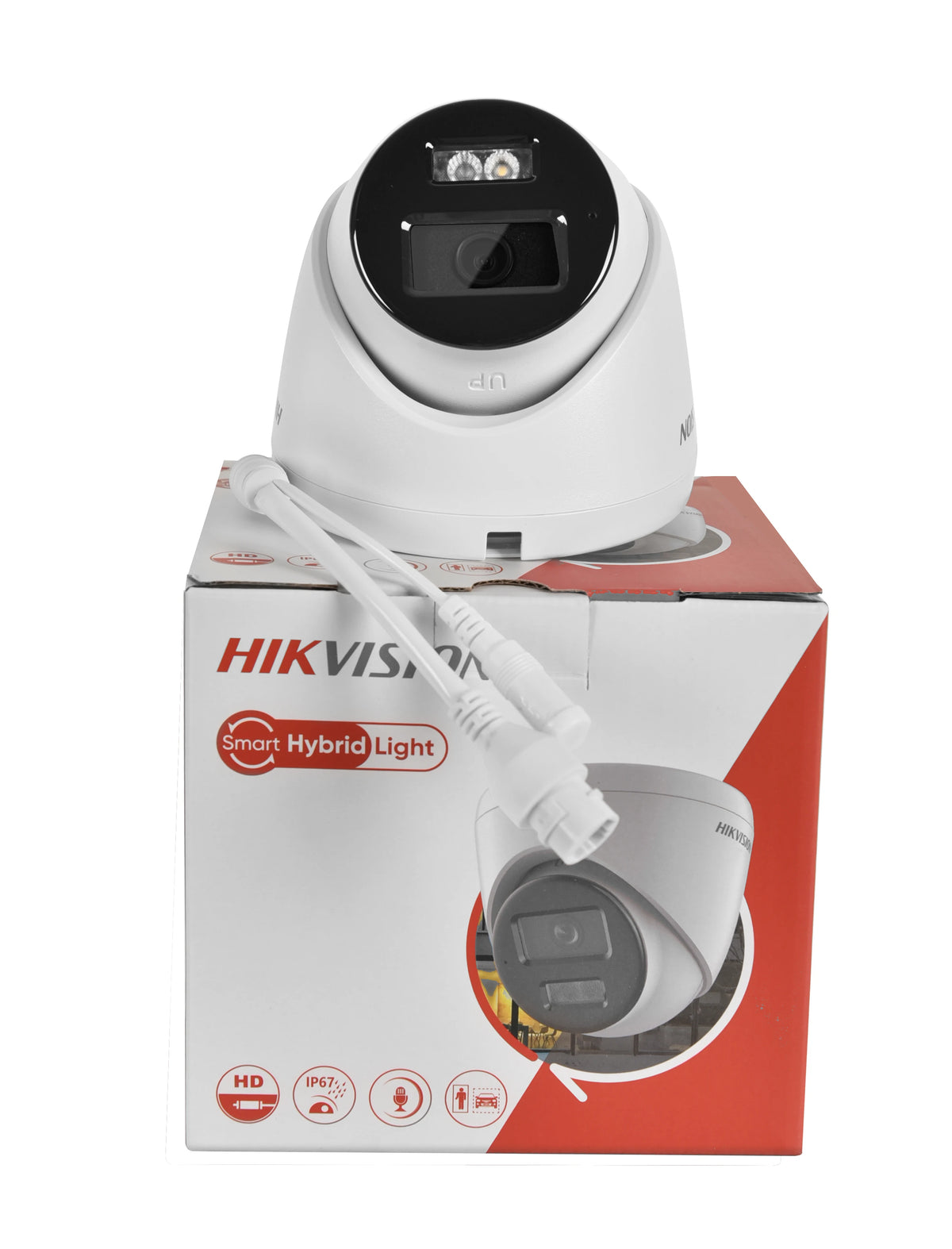 8MP Smart Hybrid Light Fixed Turret Network Camera with Mic, SD Slot, IP67