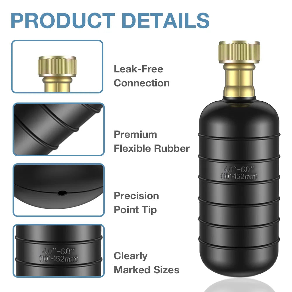 Rubber Drain Cleaning Bladder - Size Options