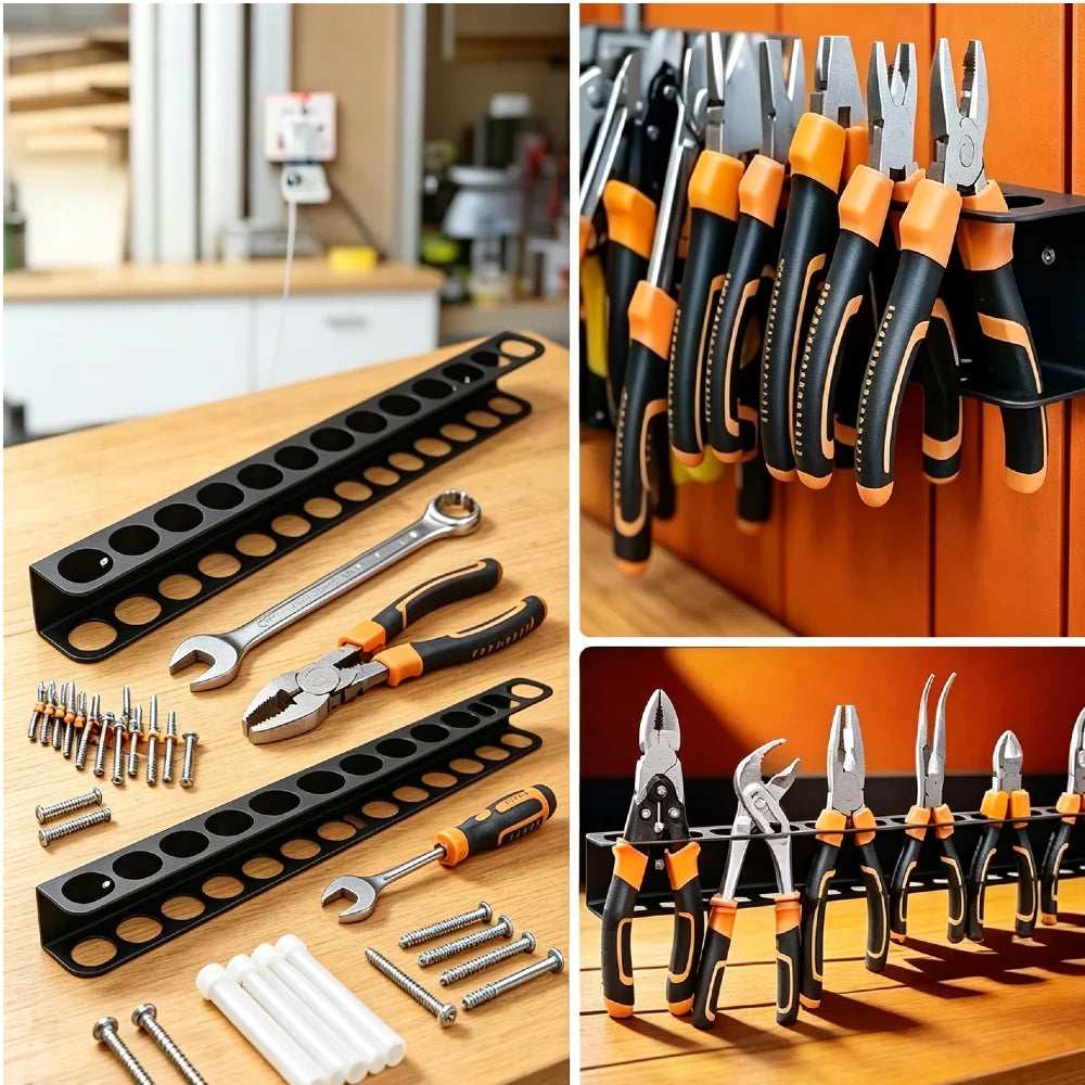 Wall-Mounted Hand Tool Organizer