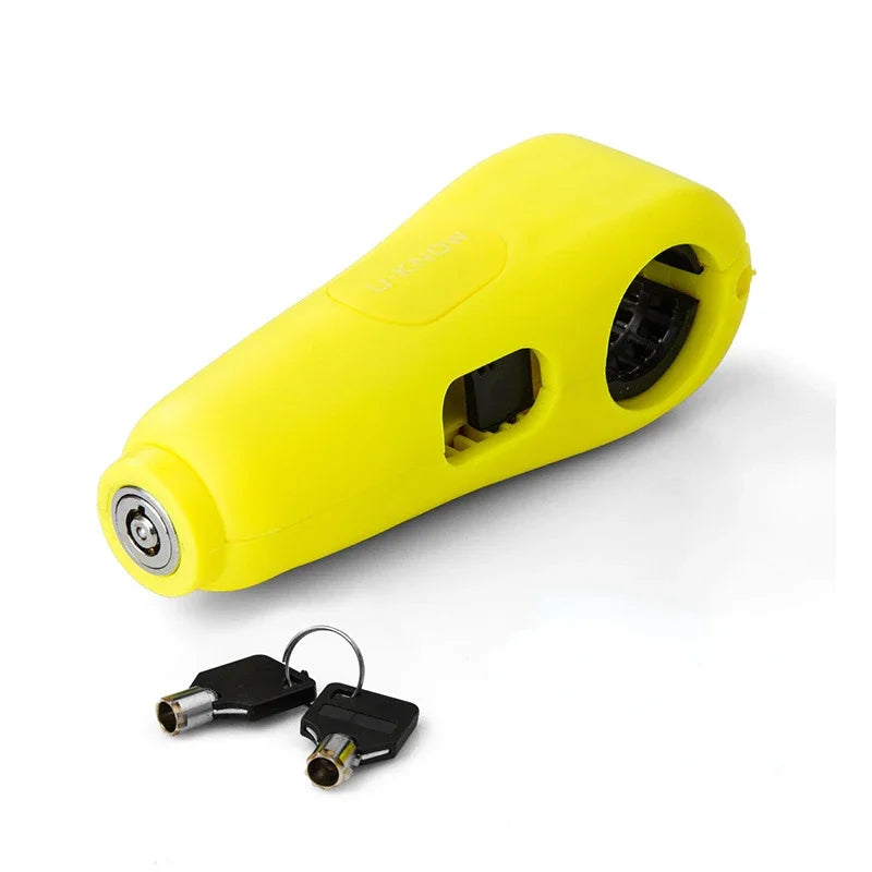 Handlebar Lock with 100 dB Alarm for Motorcycle and Scooter