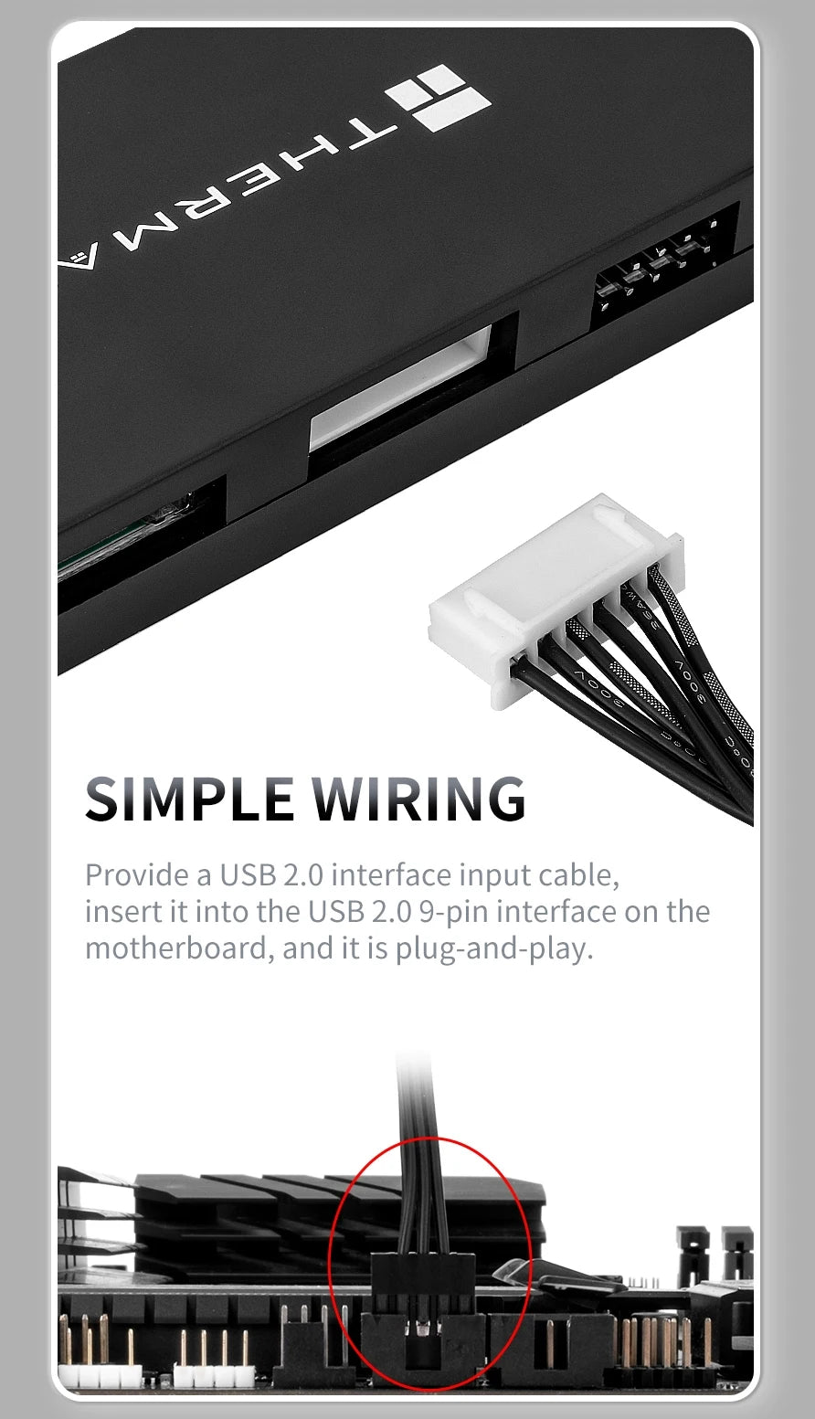 Hub Scheda Madre USB 2.0 Interno X5