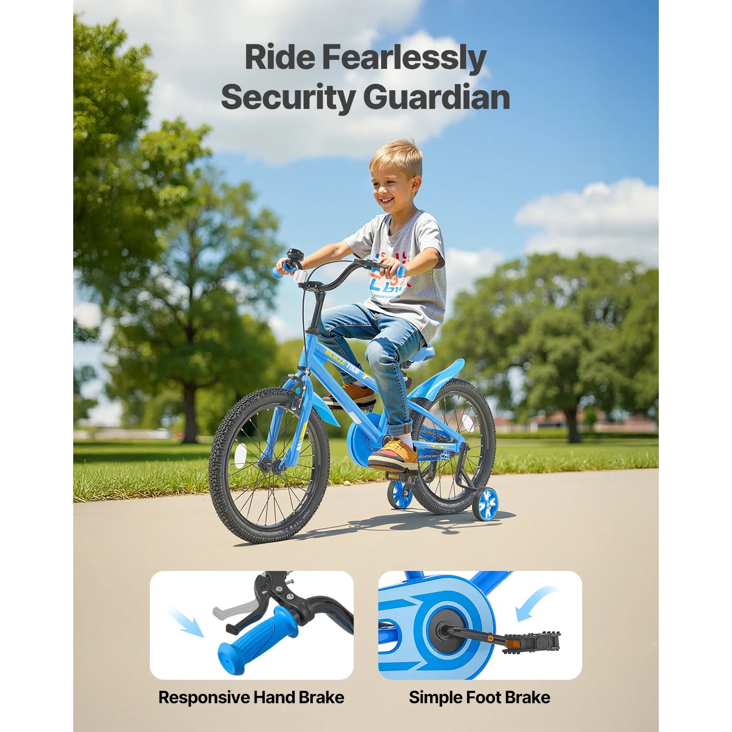 SucceBuy biciclă pentru copii 14/16/18 in, stil BMX, bicicletă pentru copii cu antrenor, bicicletă pentru copii mici, pentru băieți și fete, învățare să pedalare, antrenor de echilibru incluse