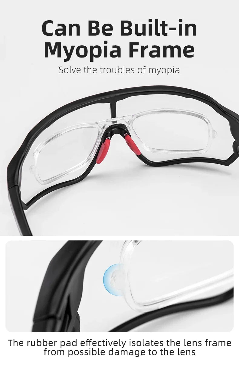 Photochromic Bike Glasses UV400 Cycling Sunglasses for Men and Women