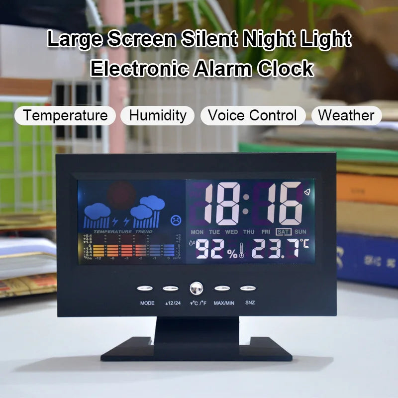 Digital Alarm Clock with Temperature and Humidity