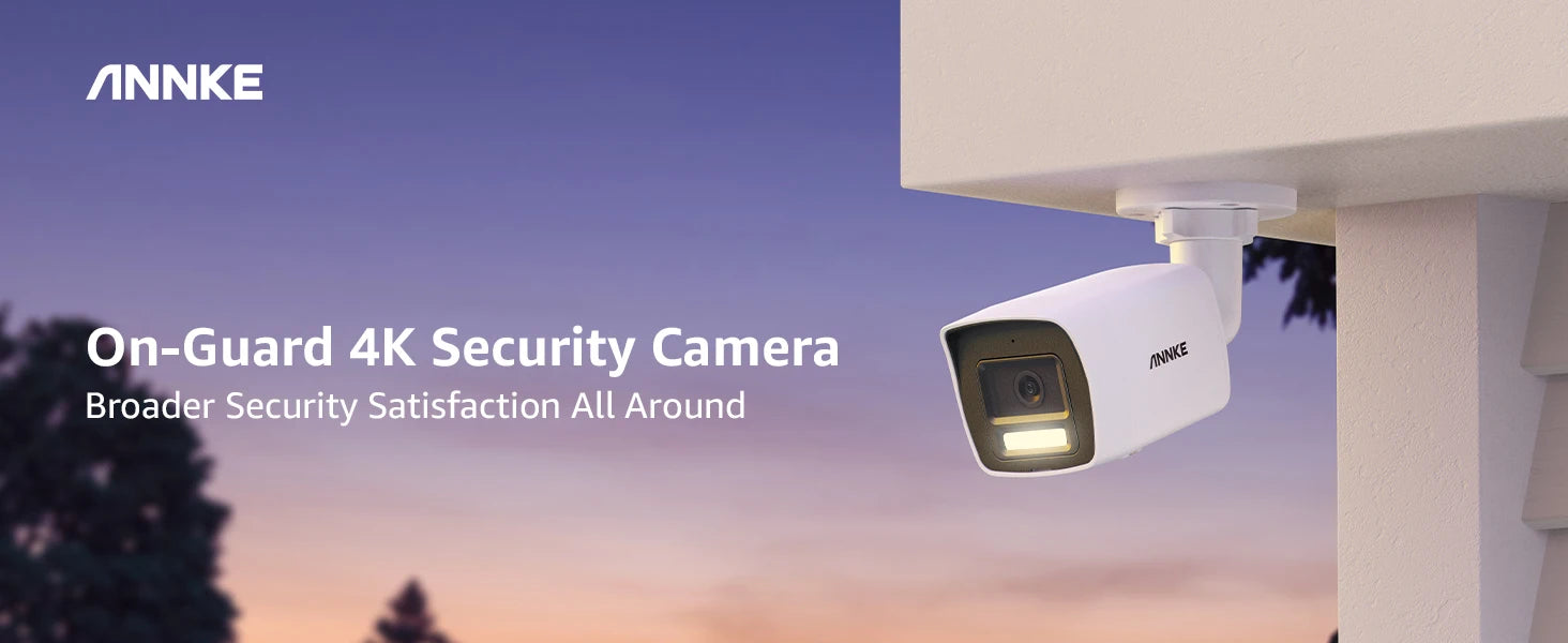 ANNKE 8MP 4K PoE Bullet Security Camera with Human Detection