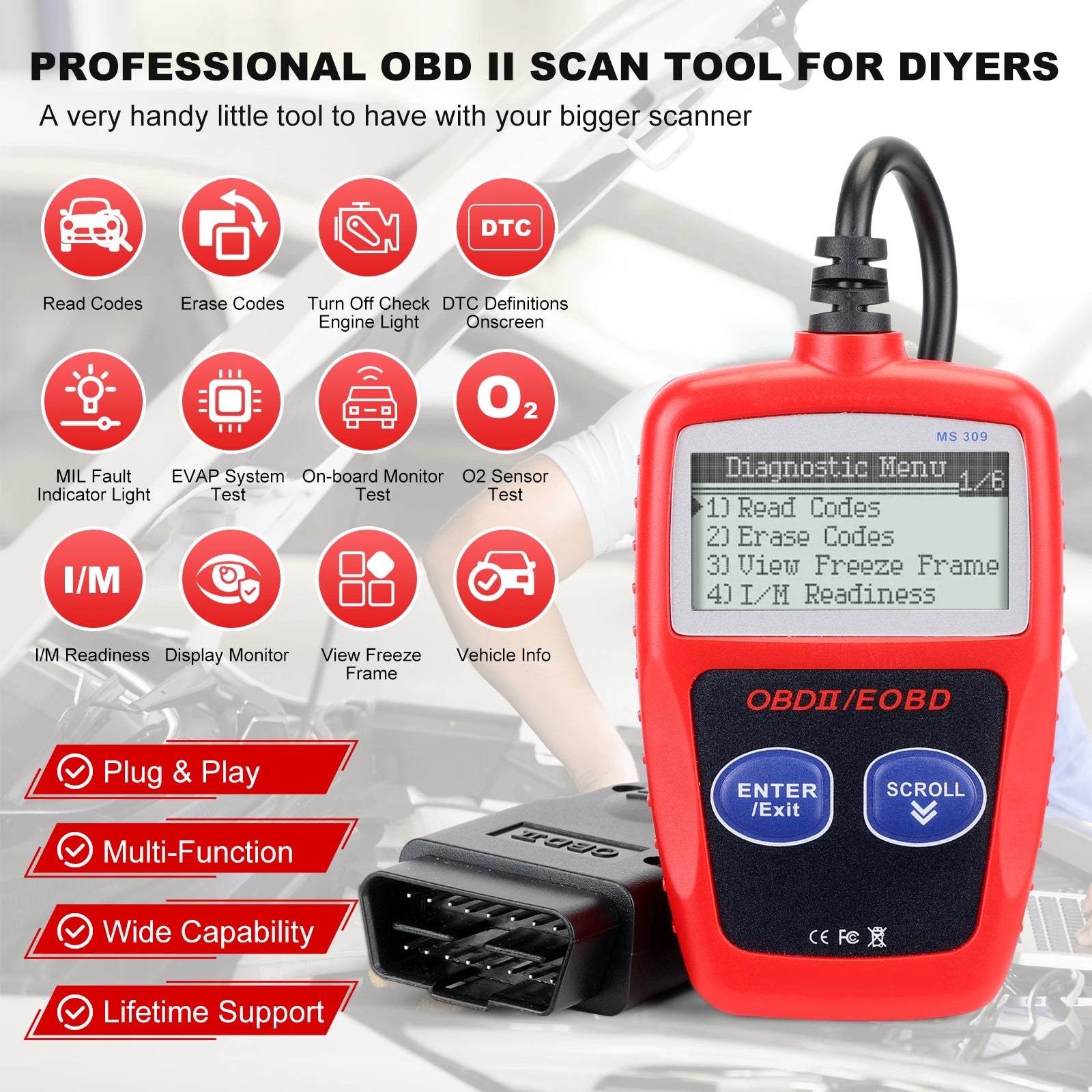OBD2 Diagnostic Scanner Code Reader