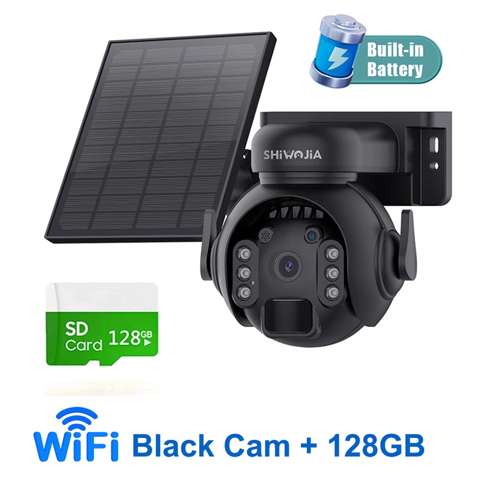 Solar Battery PTZ Camera - Wi-Fi or 4G Options