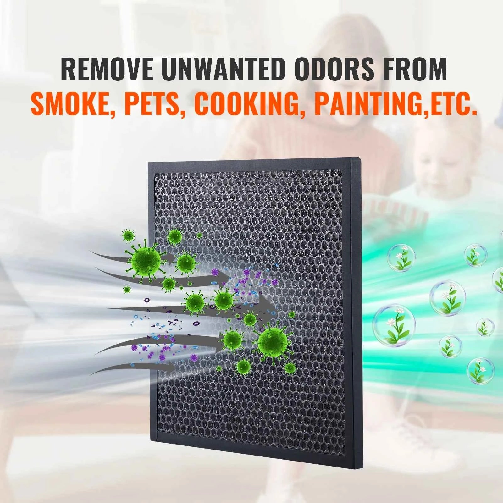 SucceBuy Active Carbon Filters 3 Pack 16inchx19inch High Efficient Stage 2 Filters Water Damage Restoration Equipment