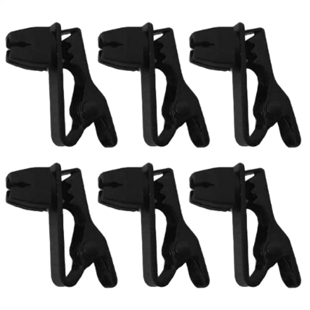 Lavalier Microphone Lapel Clips 6pcs Metal Microphone Clamp For Lapel Portable Metal Mic Clamp For Recording Classroom Lectures