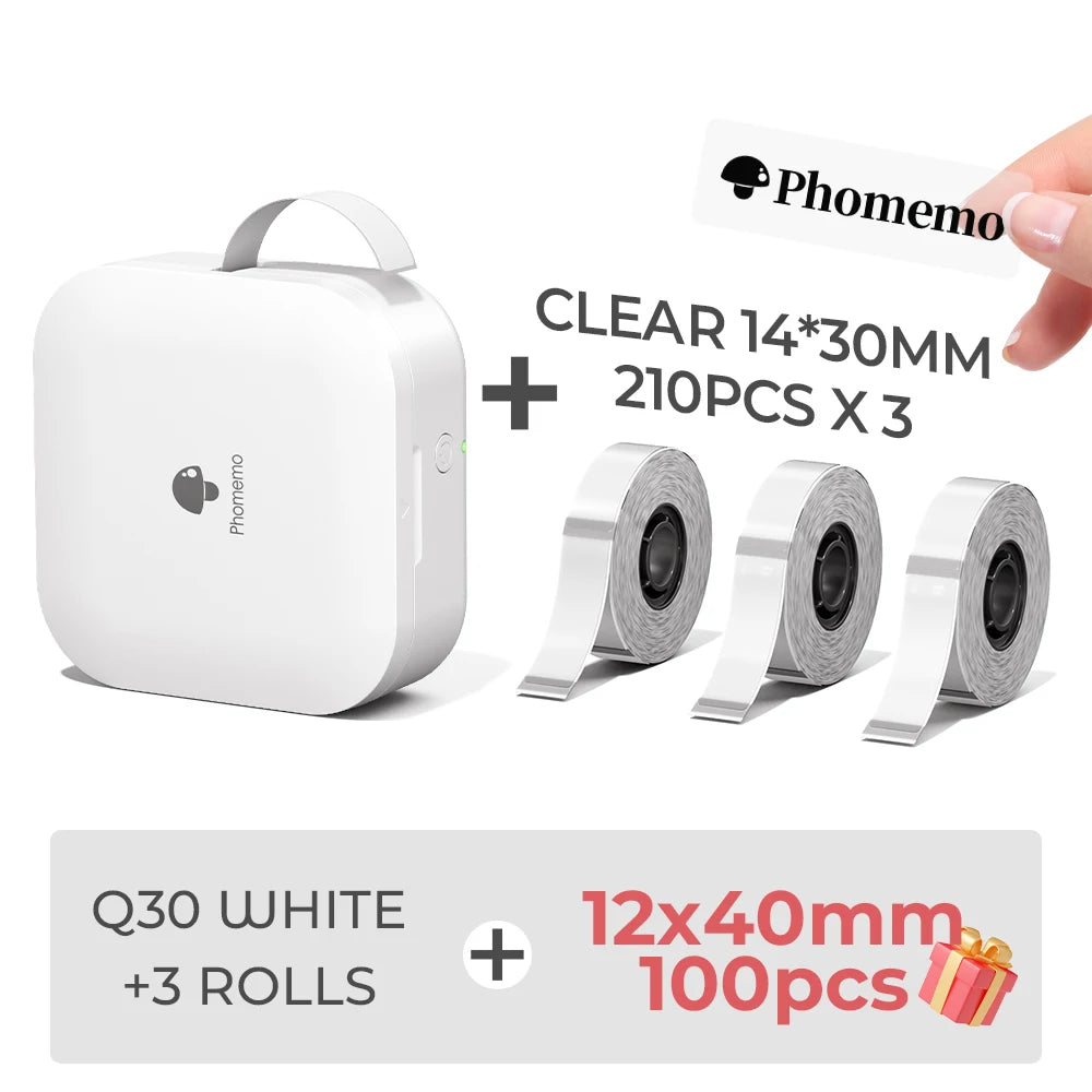 Q30 Thermal Label Printer, Pictured Packages