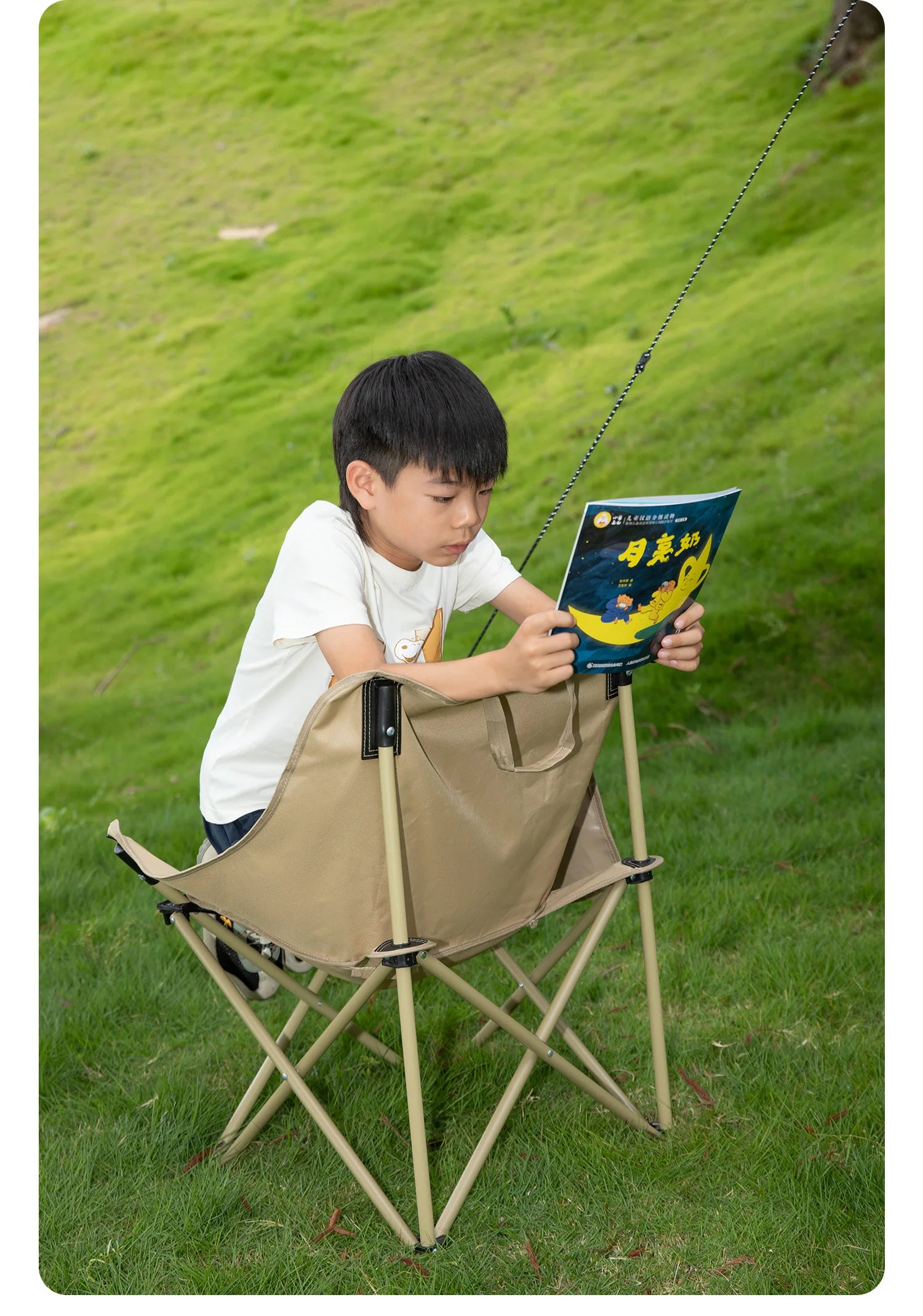 Folding Camping Chair Portable Steel Frame Picnic & Travel Seat