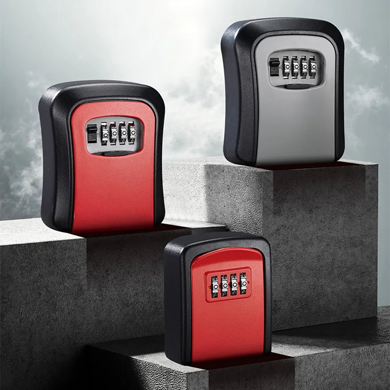 Wall-Mounted Four-Digit Combination Key Box