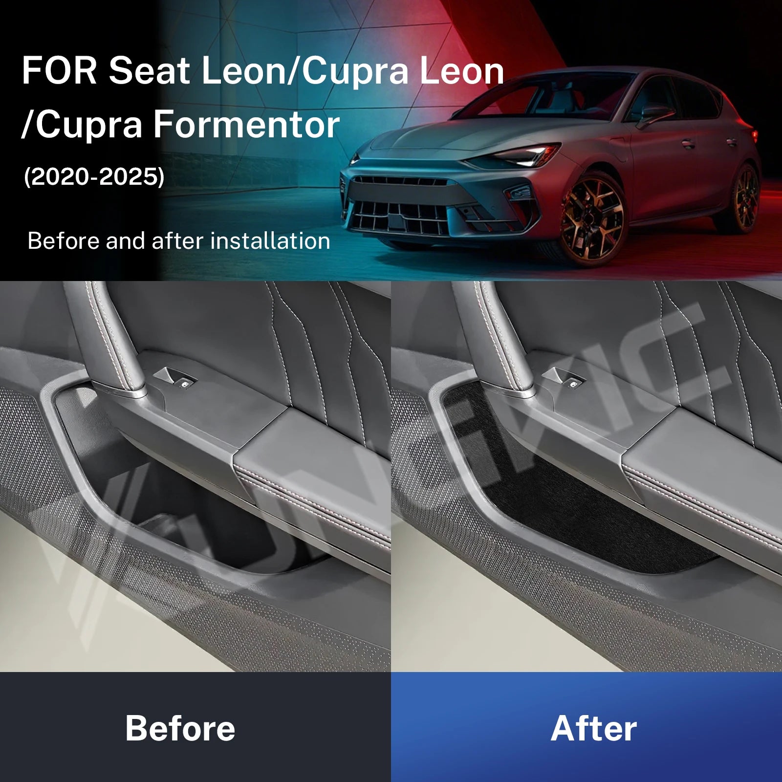 Seat Leon Cupra Formentor Interior Map Pocket Sticker Trim