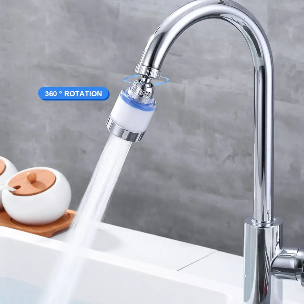 Filtro de agua para grifo con cabezal giratorio 360° para agua del grifo más limpia