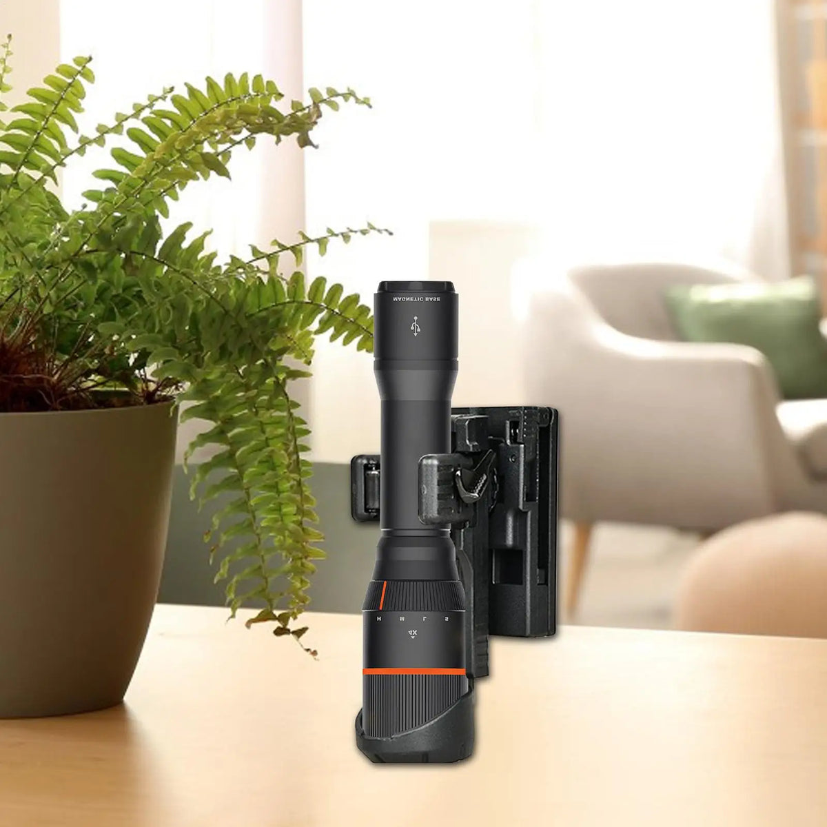 Rotating Quick-Release Flashlight Belt Holster