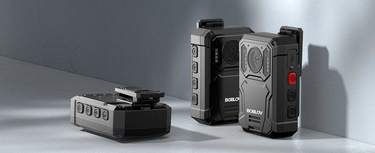 BOBLOV KJ23Pro 2K Body Camera 128GB 4000mAh 15H Night Vision Car Mount Dashcam Security Law Enforcement Outdoor Work