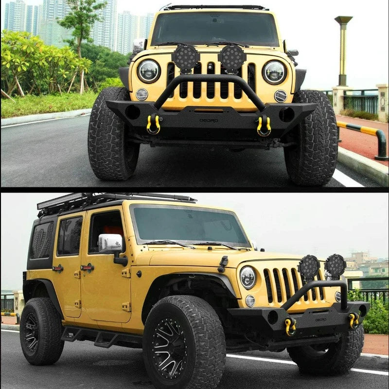 2-Pack 7 Inch 51W LED Work Light Bar for 12V 24V Vehicles