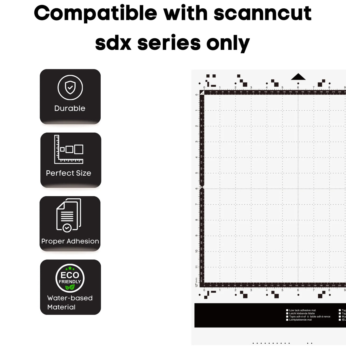 12-Inch Cutting Mat for Compatible Brother ScanNCut SDX