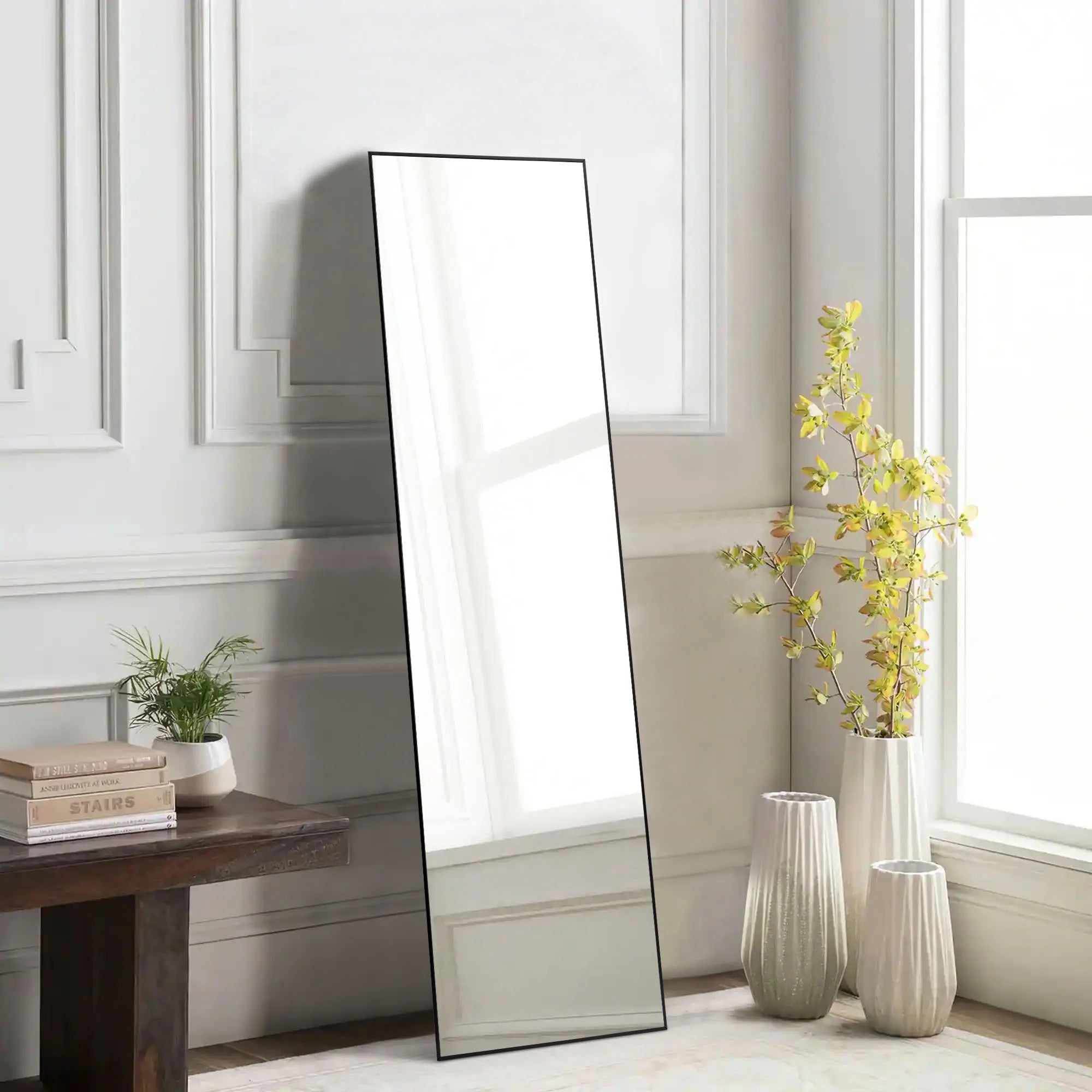 JHK Full Body Wall Mirror with Aluminum Alloy Frame