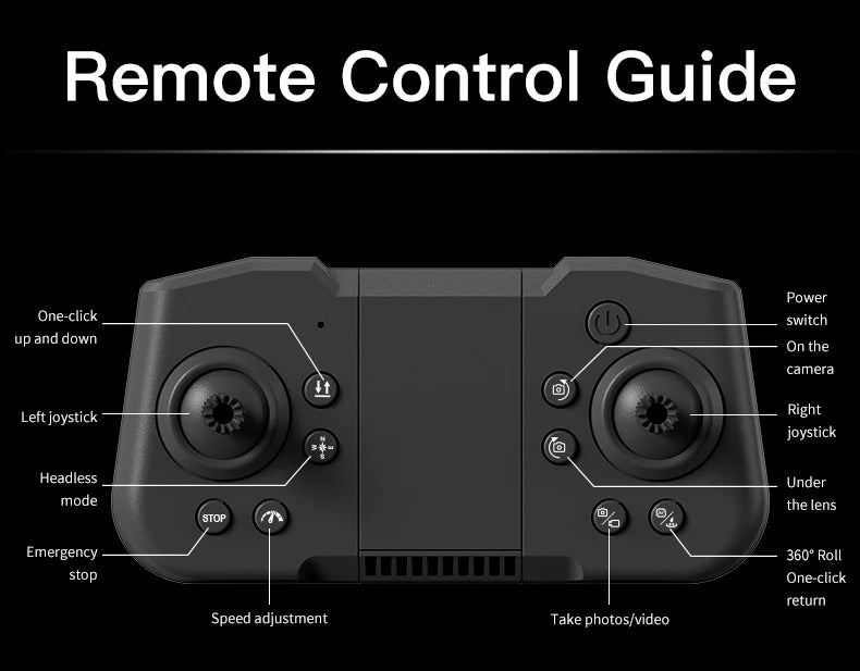 VR Big Drones 4K HD Wide Angle Camera WiFi FPV RC Helicopter with Large Screen Foldable Quadcopter for Professional Photography