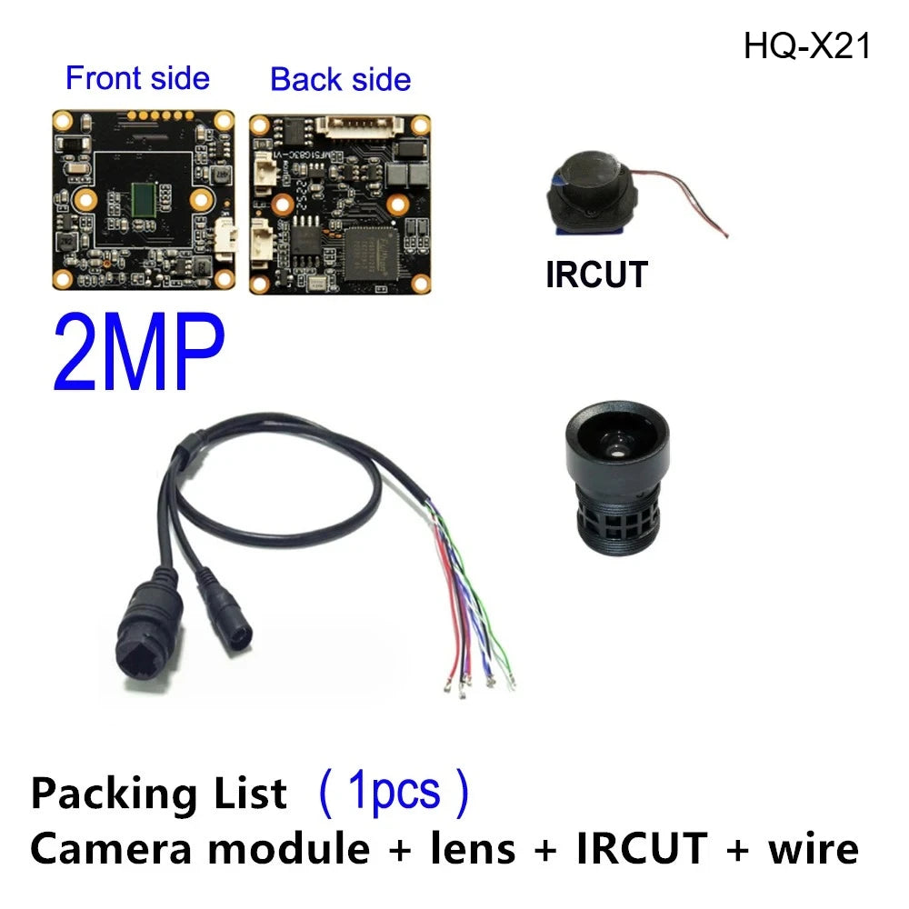 Módulo de Câmara IP 4MP PCB 32x32mm Mini