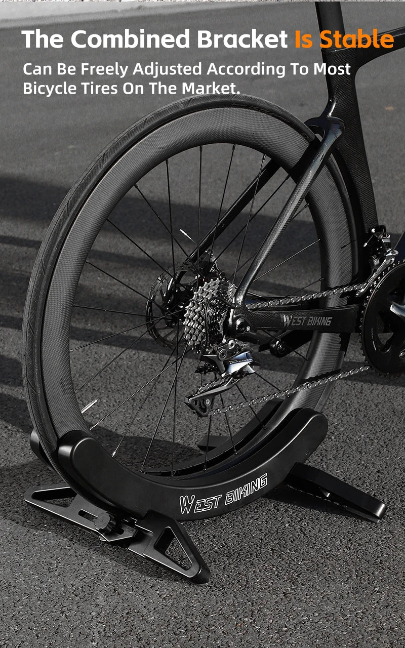 WEST BIKING Adjustable Bicycle Parking Rack MTB Road Bike Indoor Garage Storage Stand Bike Repair Stand Cycling Accessories