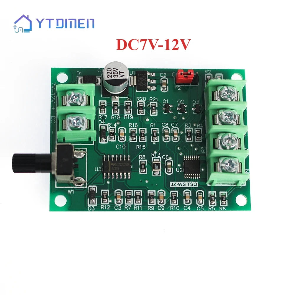 Placa controladora para motor de CC sin escobillas de 7-12 V