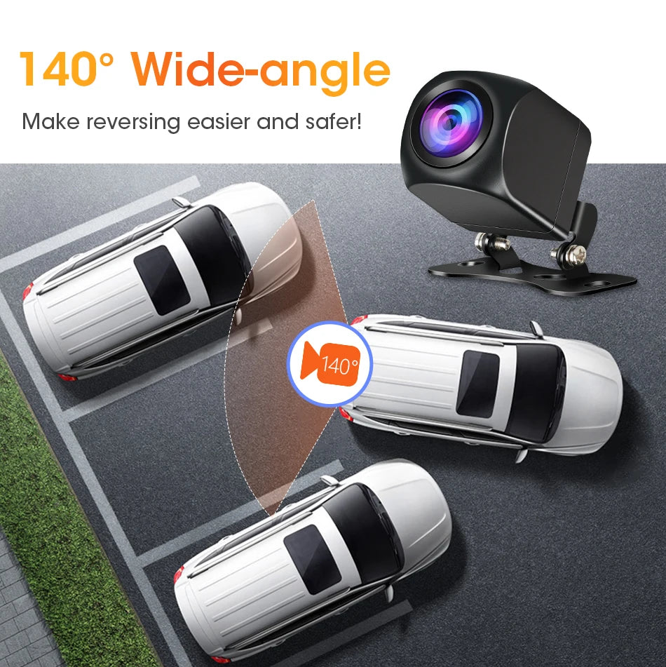 4‑Pin Rear View Backup Camera 1080P Waterproof Night Vision