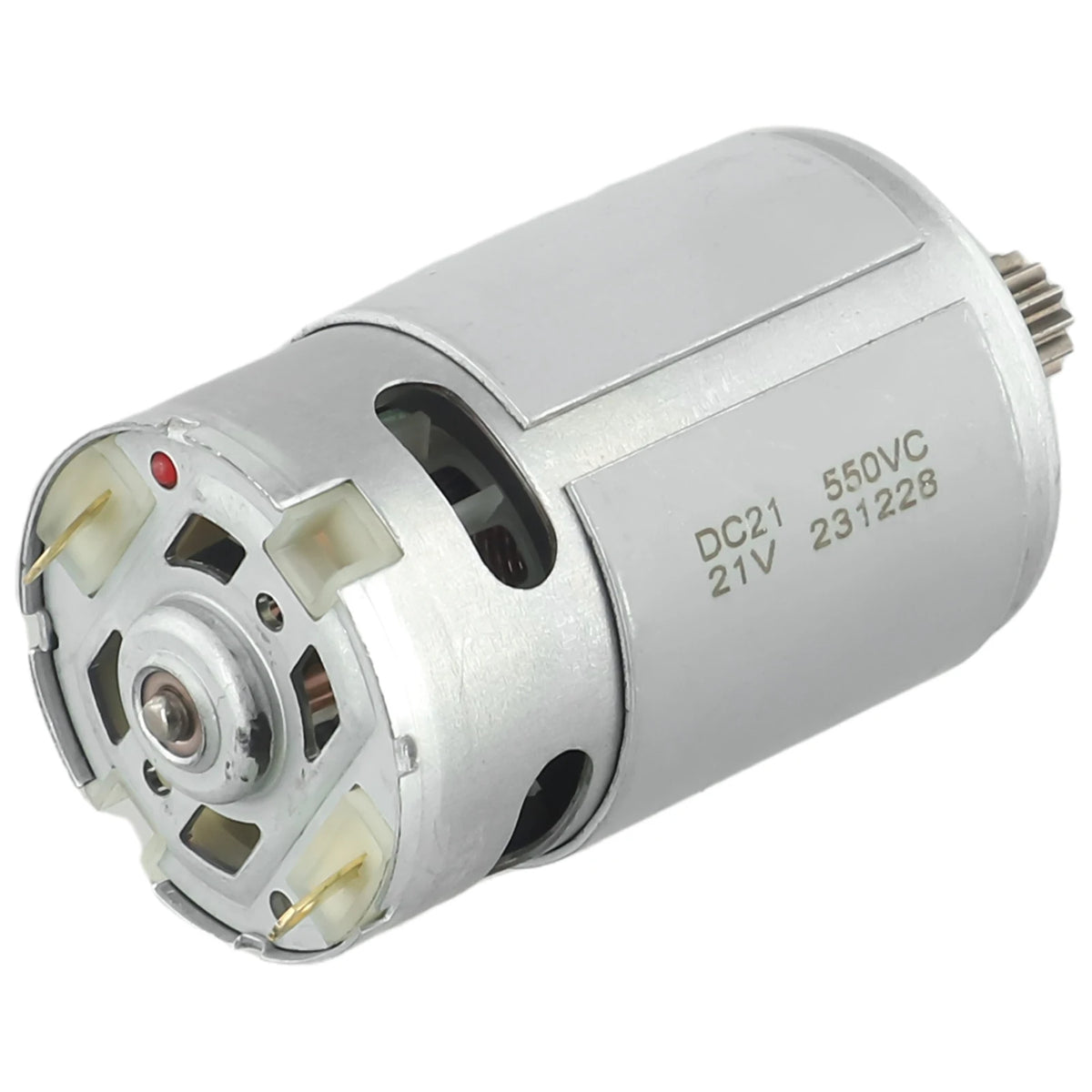 1 st. RS550 21 V DC-motor med två hastigheter och 12 tänder, DC-motor med högt varvtal och högt vridmoment för elektrisk borrmaskin