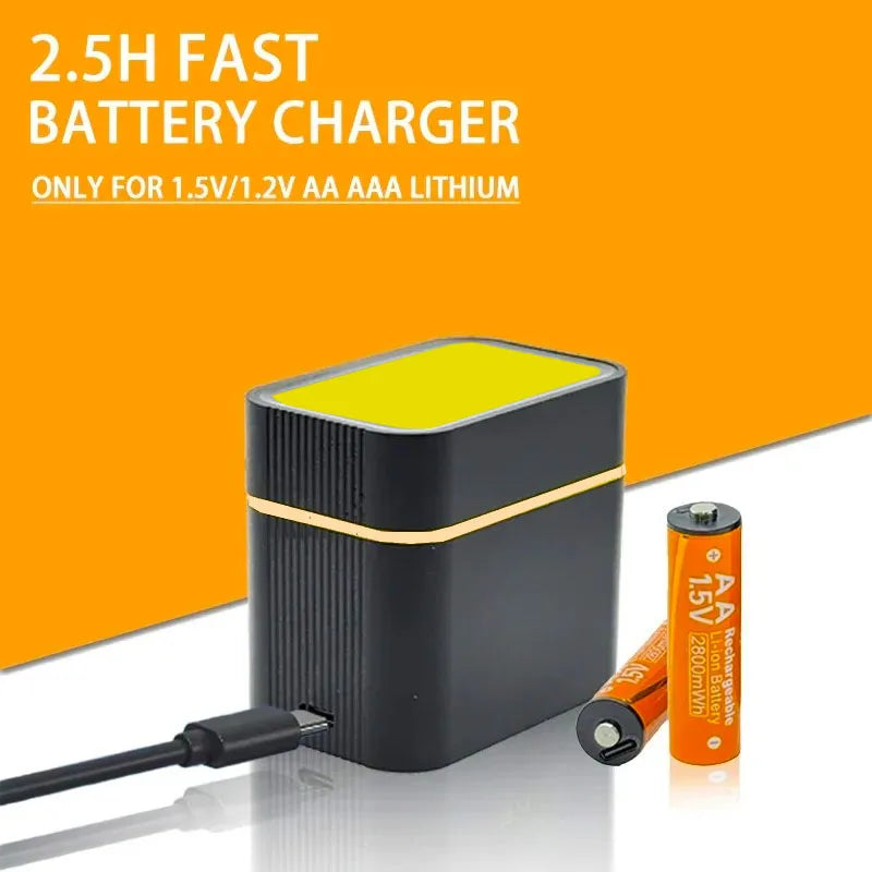 USB зарядно за акумулаторни батерии AA и AAA 1.5 V