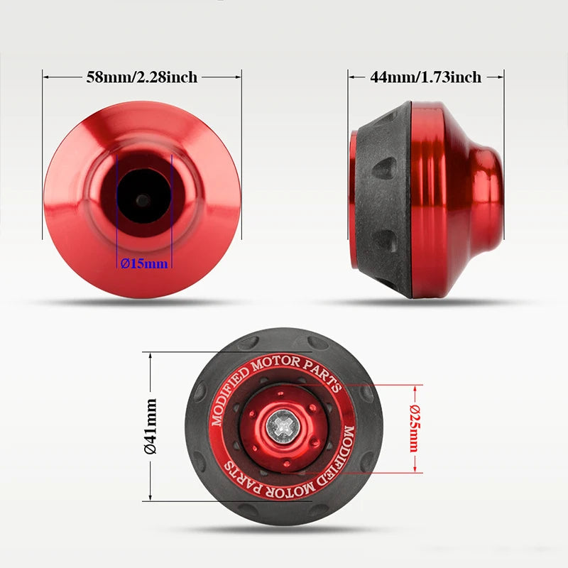 2/4Pcs Universal Motorcycle Wheel Protection Crash Pad Motorbike Crash Protectors Alloy Motocross Falling Front Fork Slider Cups