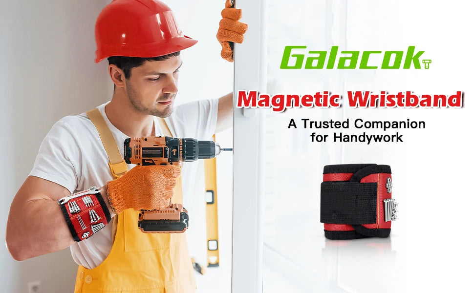 Adjustable Magnetic Screw-Holding Wristband