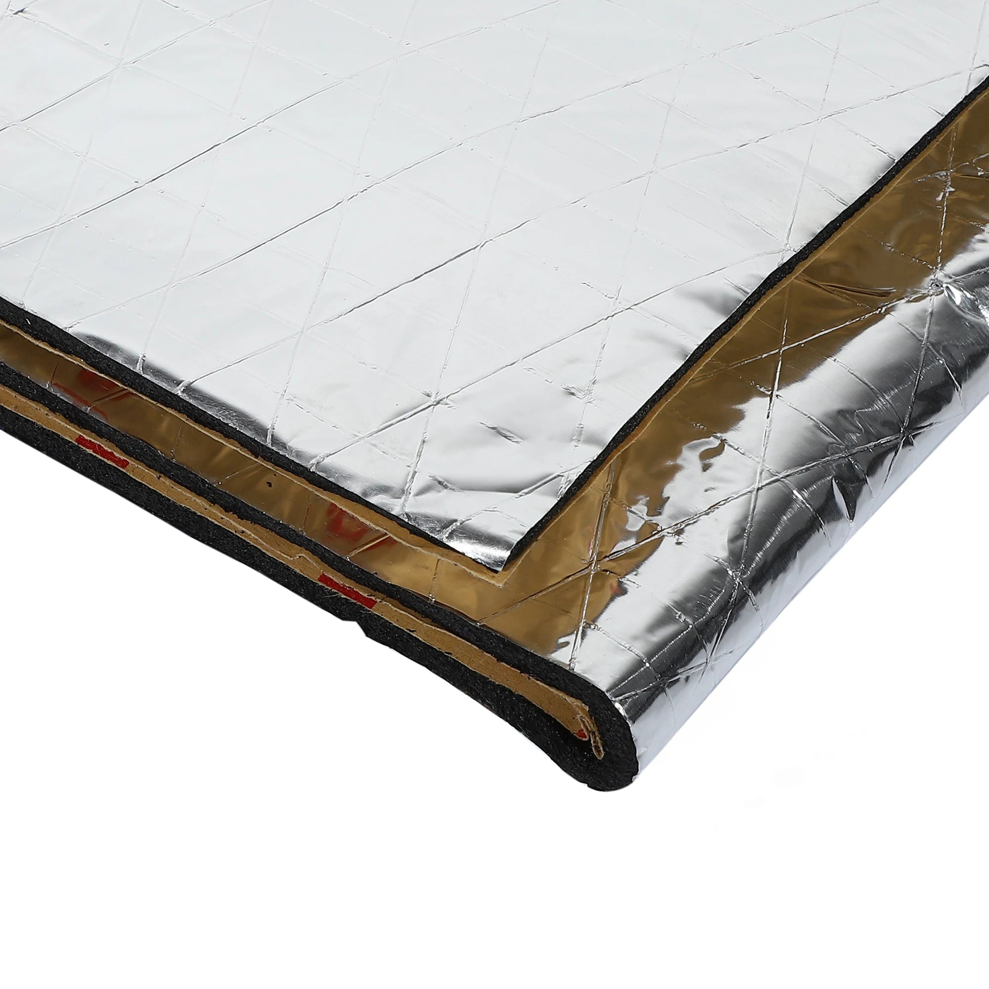 Uxcell 203cmx100cm Car Firewall Heat Sound Deadener Insulation Mat Aluminium Coating Cotton Self-adhesive Noise Insulation 5mm